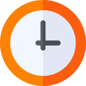 Icone qui représente une horloge pour symboliser le gain de temps d'une location avec camion-avec-chauffeur.fr